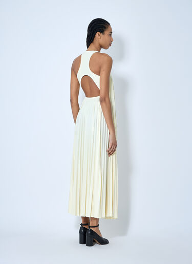 Sportmax Pleated Jersey Dress Yellow spx0260003