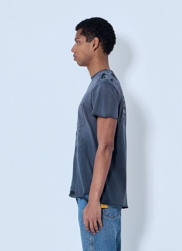 Gallery Dept. Distressed Cotton Jersey T-Shirt Grey gdp0164007
