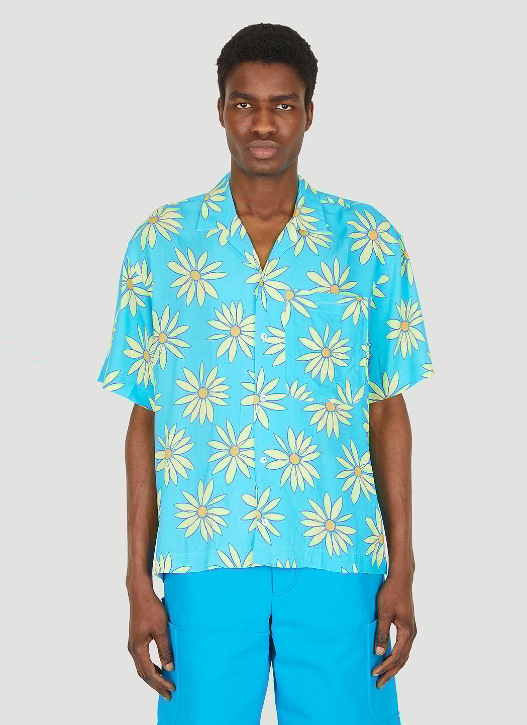 Jacquemus La Chemise Jean Shirt in Blue LN CC
