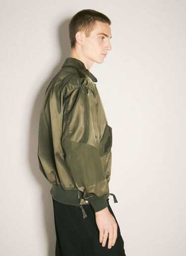 Comme des Garçons Homme Nylon Twill Bomber Jacket Green cdh0158003