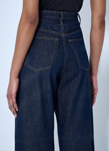 MM6 Maison Margiela Wide-Leg Denim Trousers Blue mmm0264055
