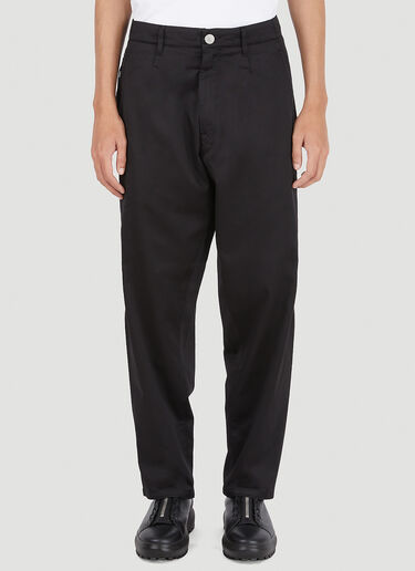 Stone Island 클래식 팬츠 블랙 sto0146116