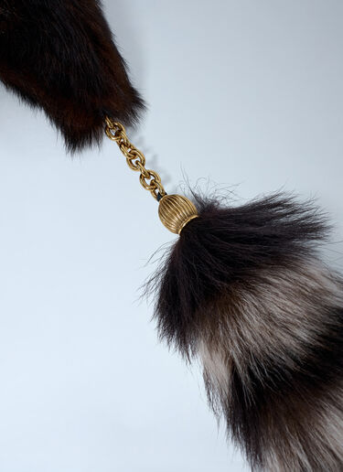 Treasure Tails Shearling Scarf Chloé Treasure Tails Shearling Scarf Brown chl0262016