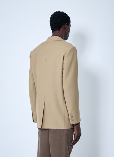 Saint Laurent Yves Wool Blazer Beige sla0159005