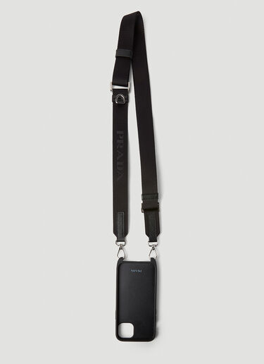 Prada Neck Strap Phone Case Black pra0152081