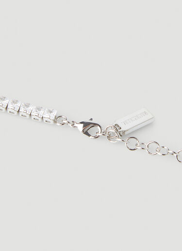 VETEMENTS Crystal Heart Necklace Blue vet0247048