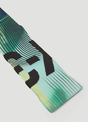 Y-3 Graphic Print Socks Green yyy0152049