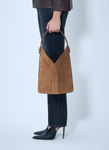 Saint Laurent Y トップハンドル バケットバッグ ブラウン sla0263098