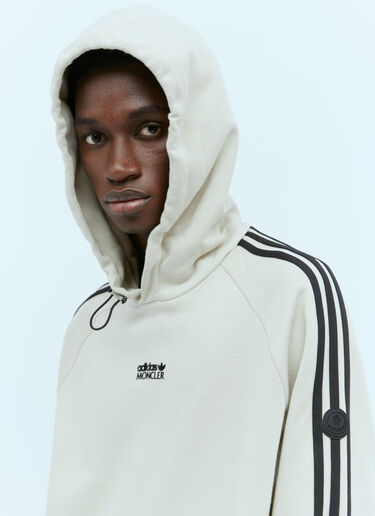 Moncler x adidas Originals Logo Applique Hooded Sweatshirt Beige mad0354004