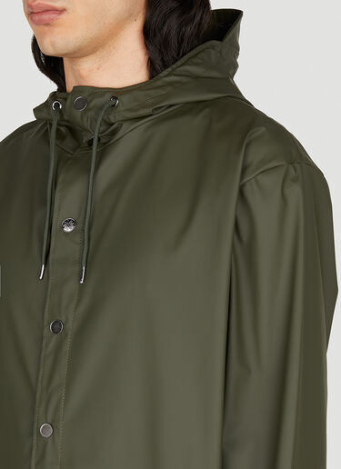 Rains Hooded Rain Jacket Green rai0352001