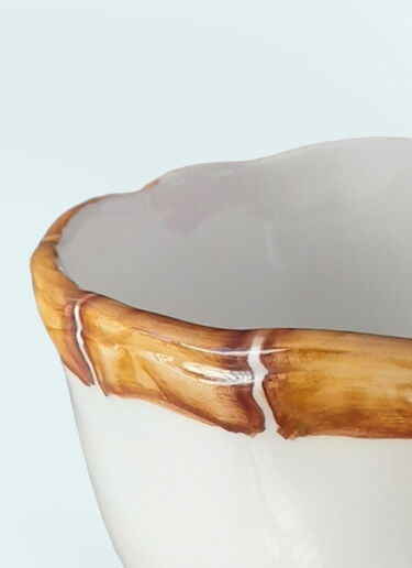 Les-Ottomans Set Of Two Bamboo Cappuccino Cups Multicolour wps0691392