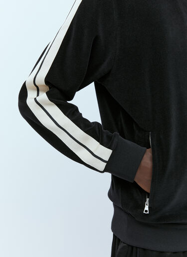 Logo Patch Zip-Up Sweatshirt Moncler x Palm Angels Logo Patch Zip-Up Sweatshirt Black mpa0355013