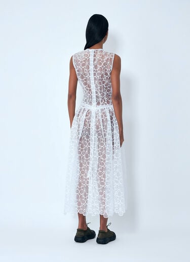 Cecilie Bahnsen Sleeveless Lace Midi Dress White cec0263009