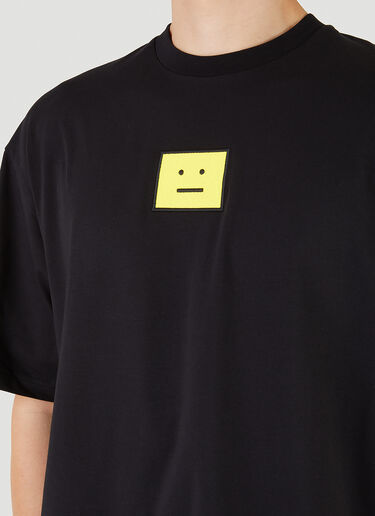 Acne Studios 方脸贴饰T恤 黑 acn0145035