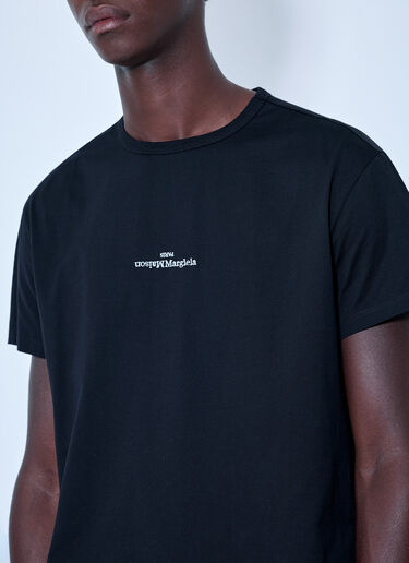 LN-CC® - Maison Margiela: Regular T-Shirt - Black Maison Margiela Regular T-Shirt Black mla0166005