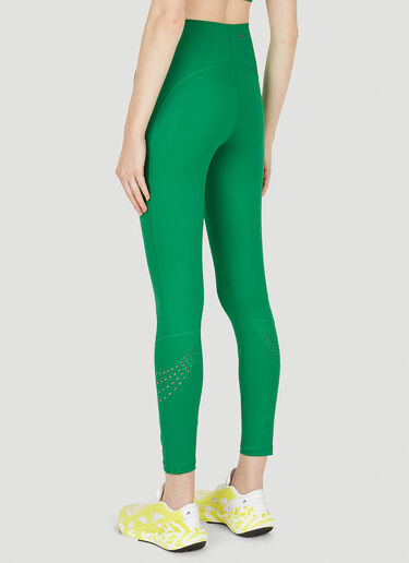 adidas by Stella McCartney Logo Print Leggings Green asm0250014