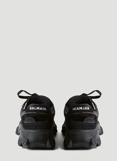 Balmain B-East 绒面革运动鞋 黑色 bln0153017