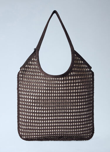 Ivy Mesh Tote Bag Miu Miu Ivy Mesh Tote Bag Brown miu0264020