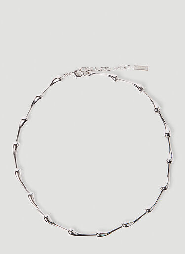 Saint Laurent Large Drop Bracelet Silver sla0249247