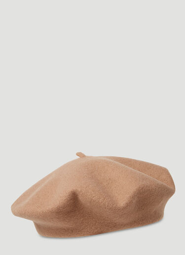 Gucci Wool Felt Beret Beige guc0251014