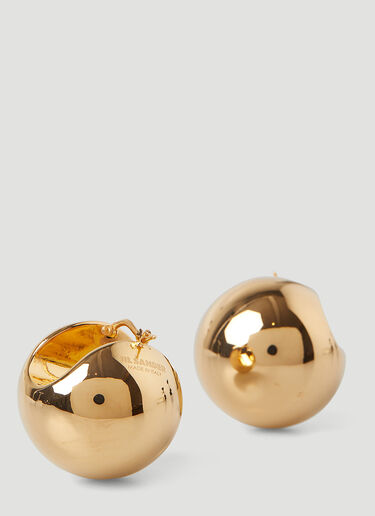 Jil Sander Globe Earrings  Gold jil0246022