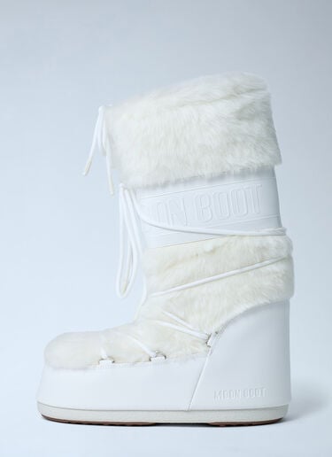 MB Icon Faux-Fur Boots Moon Boot MB Icon Faux-Fur Boots White mnb0362007