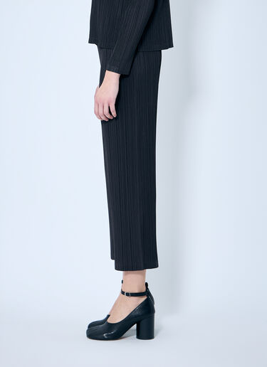 Pleats Please Issey Miyake Pleated Cropped Pants Brown plp0259011