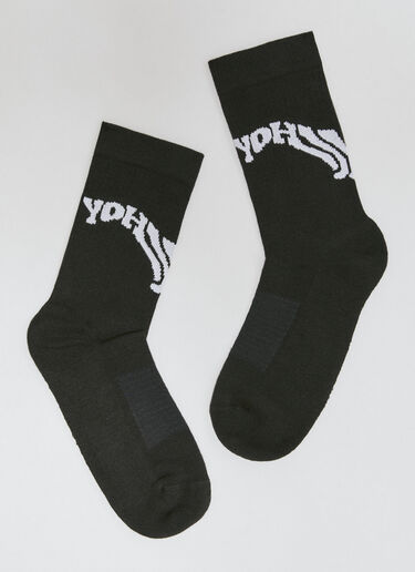 Y-3 Logo Jacquard Socks Black yyy0356021