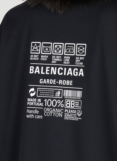 Balenciaga 로고 프린트 티셔츠 블랙 bal0251020