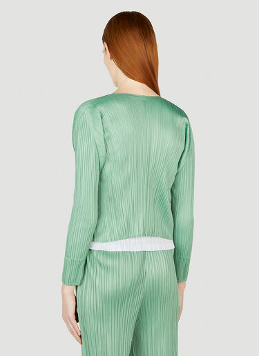 Pleated Cardigan Pleats Please Issey Miyake Pleated Cardigan Green plp0252007