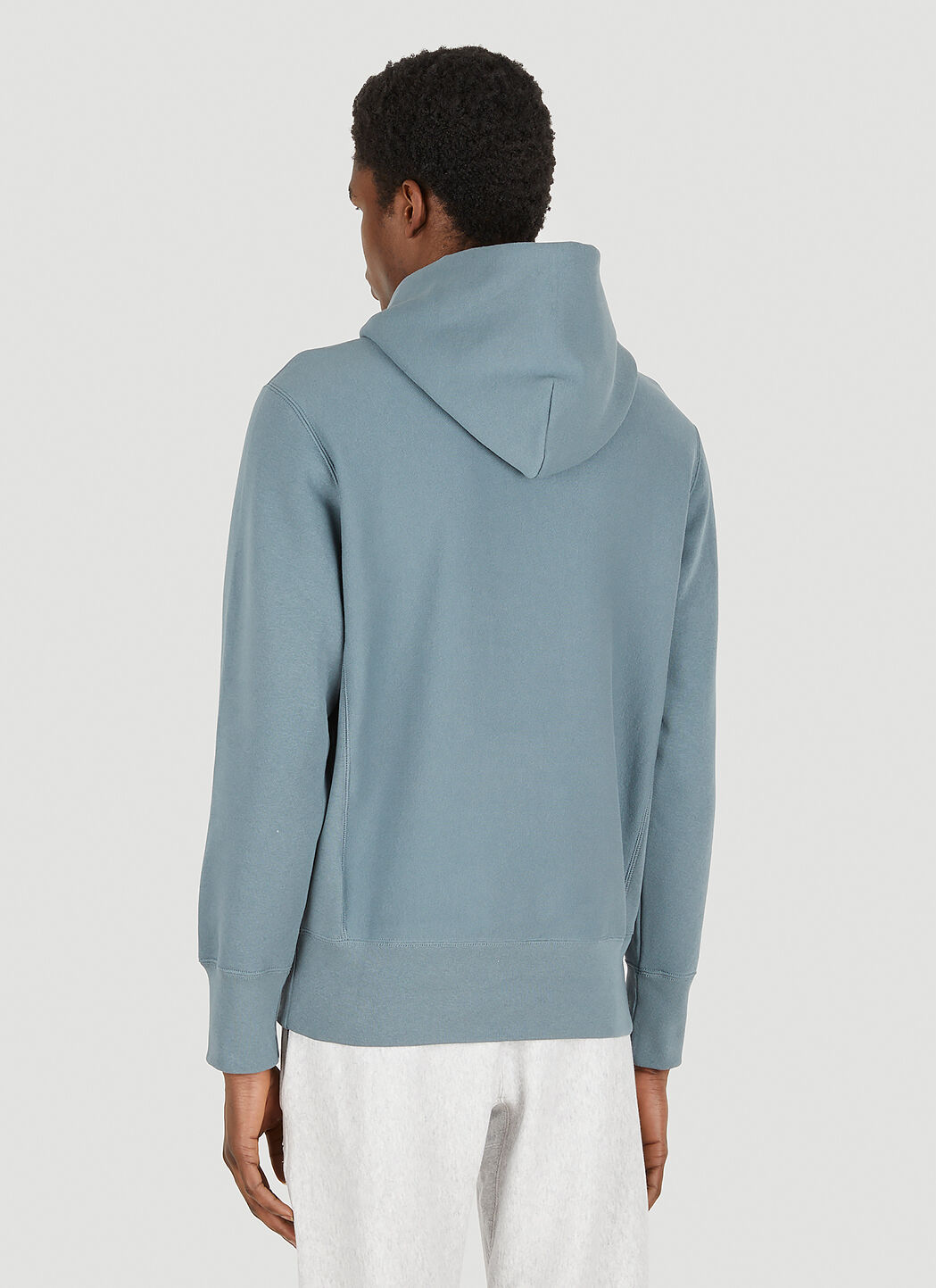 Champion reverse weave sale hoodie light blue