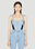 Mugler Corset Bodysuit Light Blue mug0252027