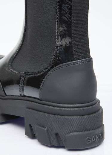 GANNI 징 박힌 미드 첼시 부츠 블랙 gan0255096