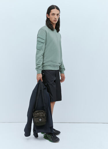 Stone Island Compass Patch Crossbody Bag Green sto0154100