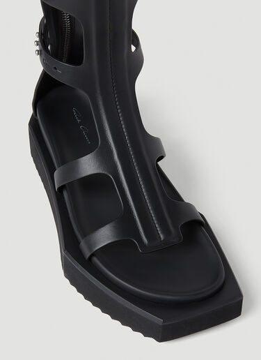 Rick Owens Turbo Cyclops Sandals Black ric0251046