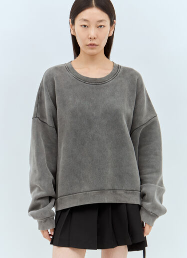 Acne Studios 로고 패치 맨투맨 블랙 acn0357002