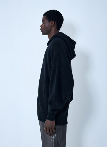 Rick Owens Gimp Hooded Zip-Up Sweatshirt Black ric0162006