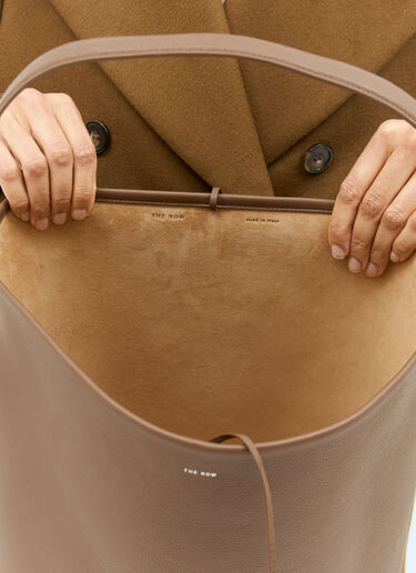 The Row Large N/S Park Tote Bag Khaki row0257024