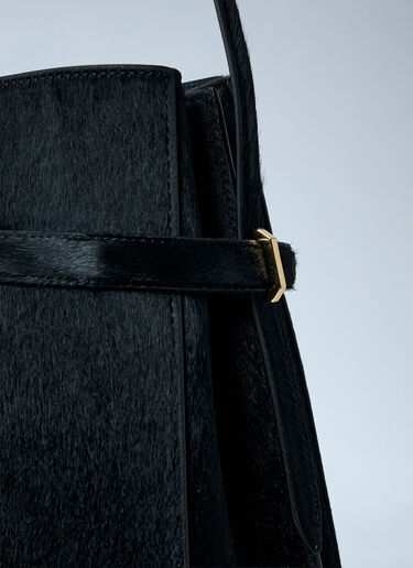Belted Pony Hair Bucket Bag TOTEME Belted Pony Hair Bucket Bag Black tot0263073