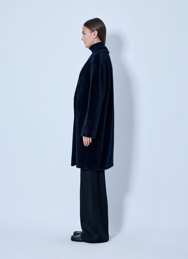 LN-CC® - Max Mara: Roseto Alpaca and Wool Coat - Navy Max Mara Roseto Alpaca and Wool Coat Navy max0266100