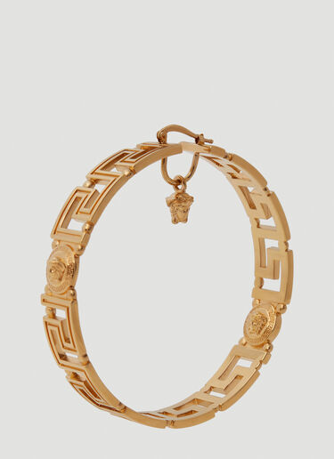 Versace Medusa Greca Hoop Earrings Gold vrs0249044