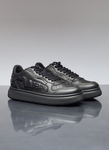 Alexander Wang Cloud Leather Sneakers Black awg0255050