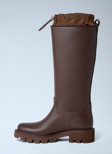 Kickstream Rain Boots Moncler Kickstream Rain Boots Brown mon0263050