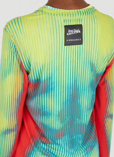 Y/Project x Jean Paul Gaultier Body Morph Mesh Cover Top Yellow ypg0350005