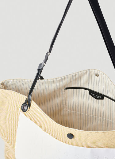 Logo Patch Tote Bag Maison Margiela Logo Patch Tote Bag Beige mla0251054
