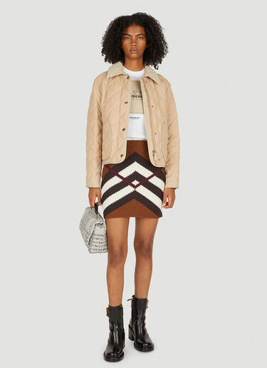 Burberry Lanford Quilted Jacket Beige bur0249004