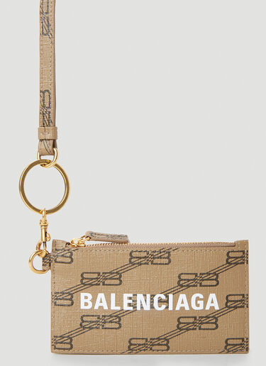 Balenciaga Lanyard Card Holder Brown bal0352005