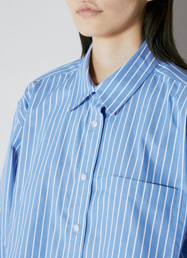 ボーイフレンド・ストライプ・シャツ Alexander Wang ボーイフレンド・ストライプ・シャツ ブルー awg0253014