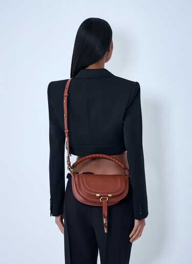 Chloé Mini Marcie Shoulder Bag Brown chl0263123