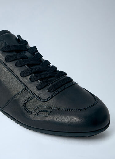 Rick Owens Minimal Leather Sneakers Black ric0263060